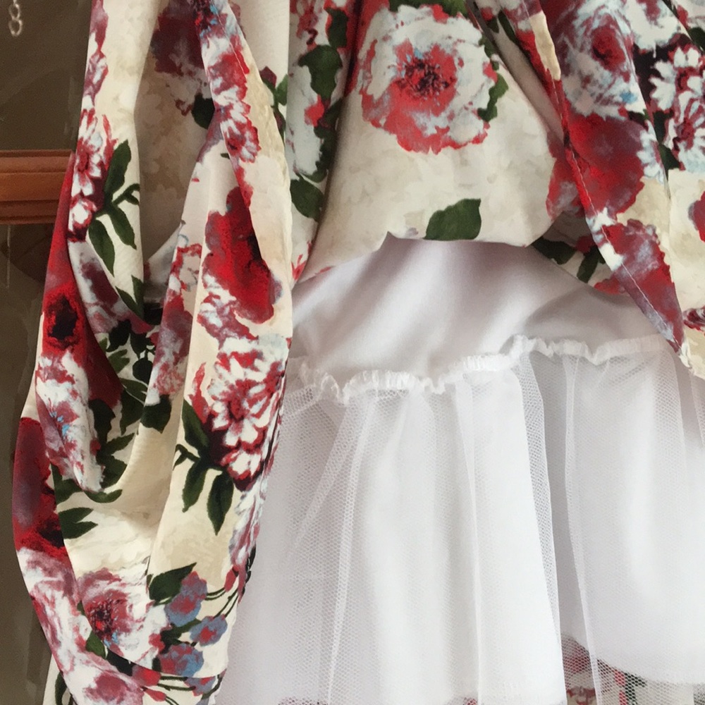 Strapless floral homecoming/formal dress - Picture 3 of 5